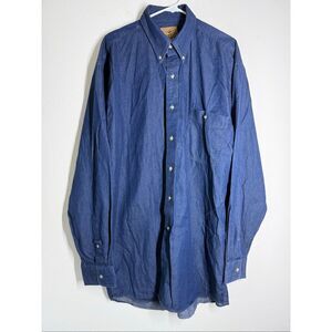 RedHead Women’s Denim Cotton Shirt Dress Long Sleeve Blue Size XL1